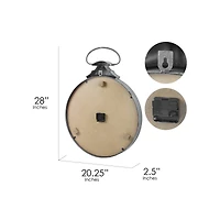 Bond Street West End Antique Pocket Watch Wall Clock 28"