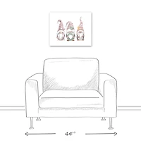 Joy Christmas Gnomes Canvas Wall Art