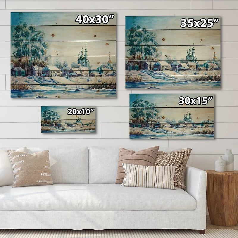 Designart - Small Town In Winter Times