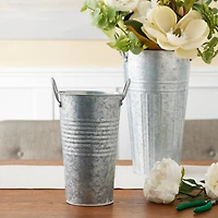 10" Whitewashed Galvanized French Bucket by Ashland®