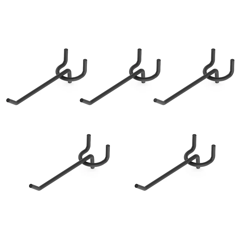Black Pegboard Hooks by Simply Tidy®, 5ct.