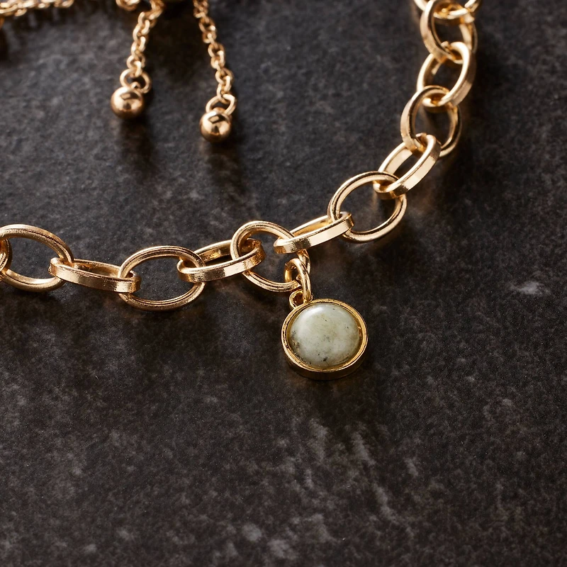 Round Labradorite Charm by Bead Landing™