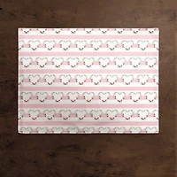 Floral Heart Pattern 14" x 18" Cotton Twill Placemat