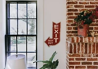 Hello Honey® Metal 'Exit' Sign