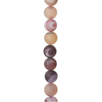 12 Pack: Purple Agate Round Beads, 10mm by Bead Landing™