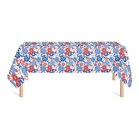 Red White and Blue Florals Tablecloth