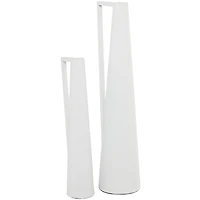 CosmoLiving by Cosmopolitan Metal Slim Vase with Handles Set of 2 22
