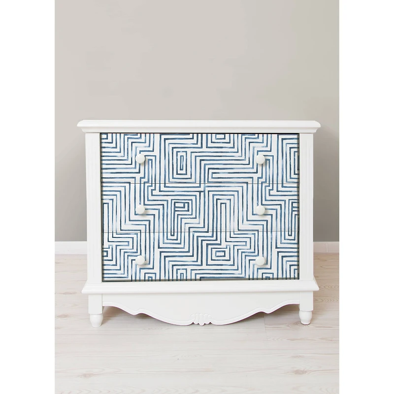 RoomMates Blue Warren Peel & Stick Wallpaper