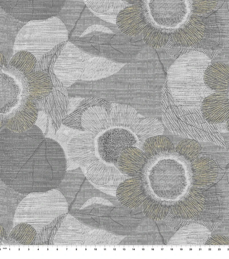 Springs Creative Modern Coastal Bellamy Raffia Gray Fabric