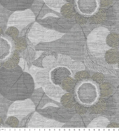 Springs Creative Modern Coastal Bellamy Raffia Gray Fabric