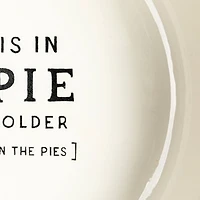 Hello Honey® White 11.25" Round Stoneware Pie Dish