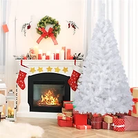 Costway 6ft. Unlit White Pine Artificial Christmas Tree