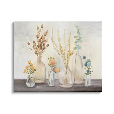 Stupell Industries Autumn Wildflower Farmhouse Bouquets Rustic Floral Painting Canvas Wall Art