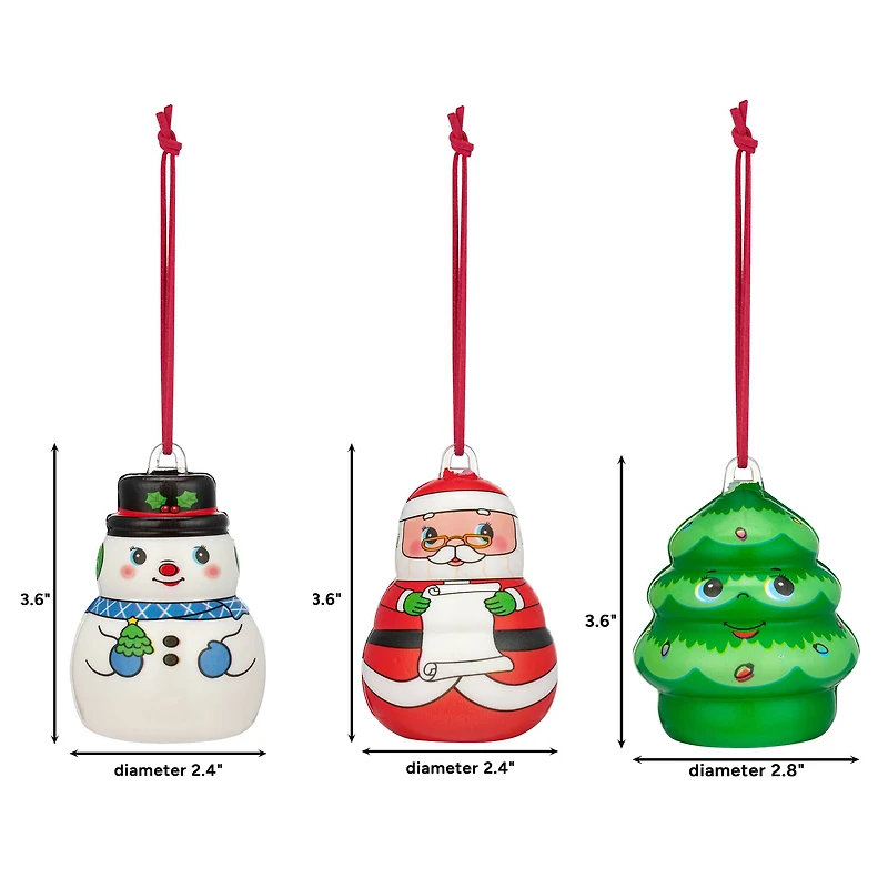 Mr. Christmas 3" Musical Marshmelodies Ornaments Set