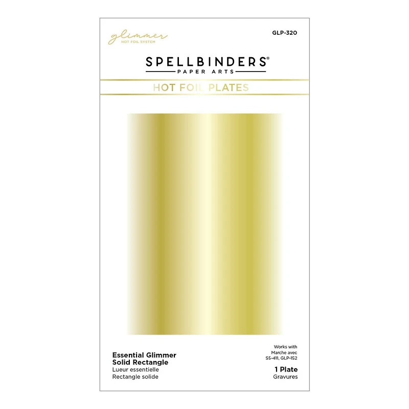Spellbinders® Glimmer Essential Glimmer Solid Rectangle Hot Foil Plate