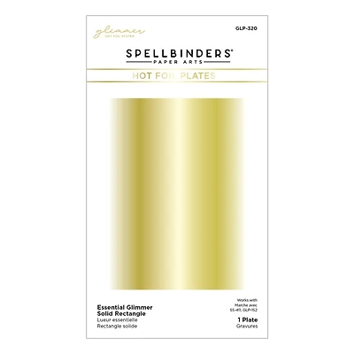 Spellbinders® Glimmer Essential Glimmer Solid Rectangle Hot Foil Plate
