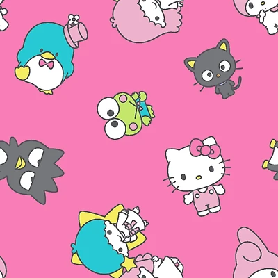 Hello Kitty® & Friends Pink Cotton Fabric