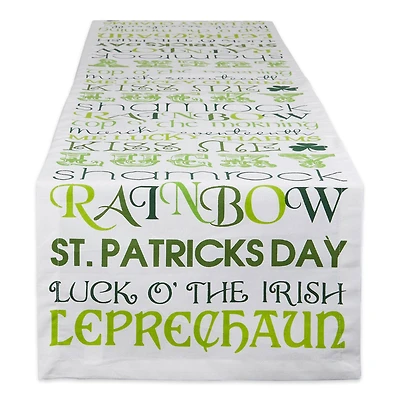 DII® 108" St Patrick's Day Print Table Runner