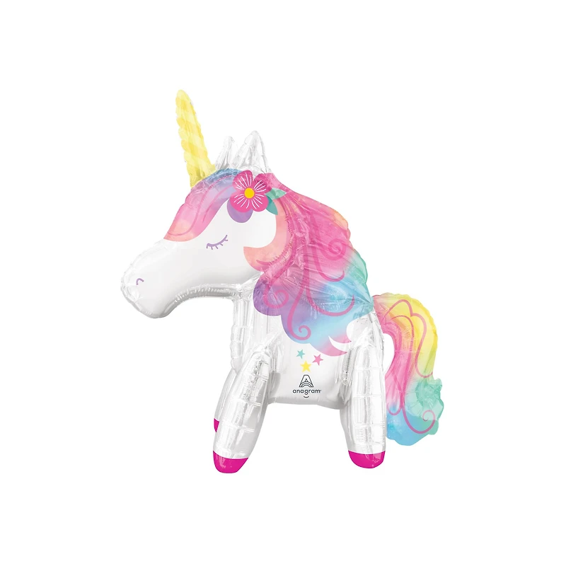 25" Air-Filled Enchanted Unicorn Foil Multi-Balloon