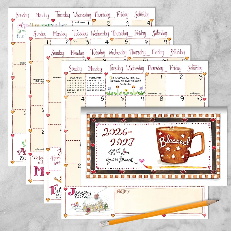 2026-2027 Susan Branch Small Monthly Pocket Planner
