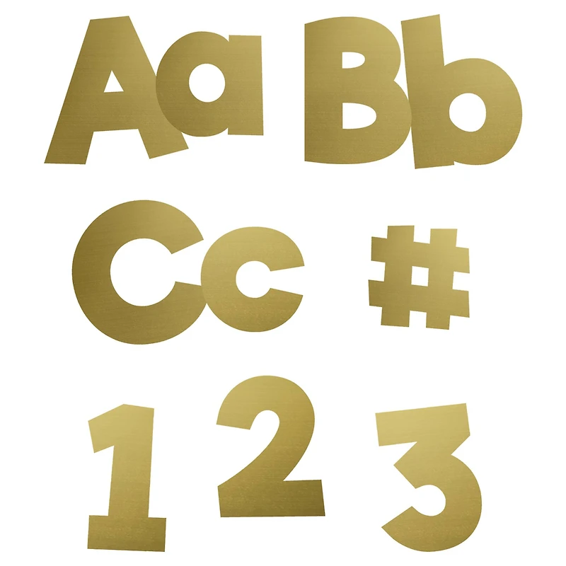 Carson Dellosa Education® Sparkle + Shine Gold Foil EZ Letters, 2 Packs of 219
