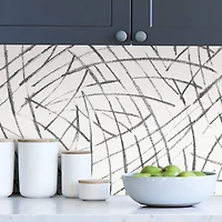 NuWallpaper Black Imprint Peel & Stick Wallpaper