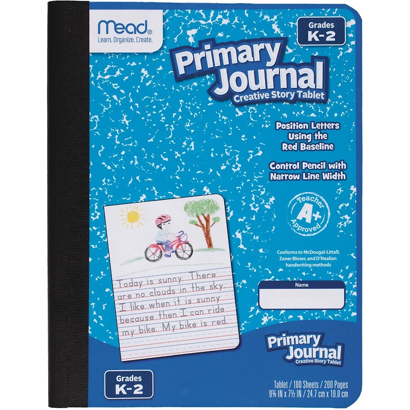 Mead® Half Page Ruled Primary Journal, 6 Pack of 100