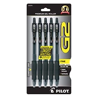 Pilot® G2 Black Retractable Gel Ink Rolling Ball Pen Set
