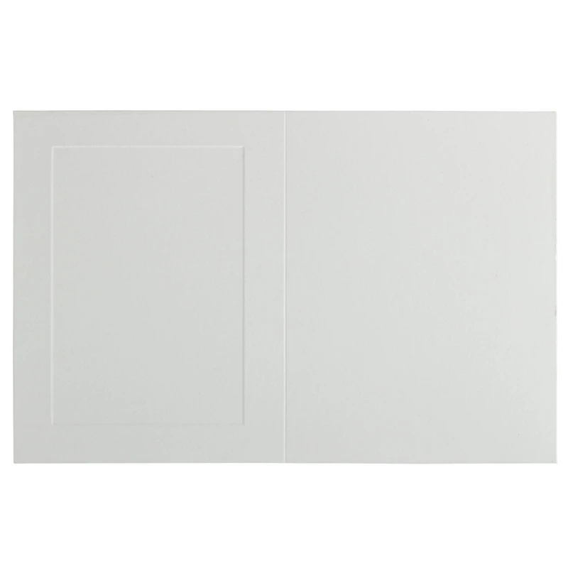 JAM Paper 3.5" x 4.875" Strathmore Bright White Wove Panel Blank Foldover Cards