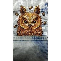 MP Studia Curious Owl Cross Stitch on Clothes Kit