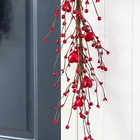 Glitzhome® 6ft Valentine's Red Berry Garland