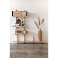 Hello Honey® 22" Handwoven Water Hyacinth & Rattan Floor Vase