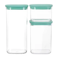 Martha Stewart Mint Green Plastic Stackable Container Set