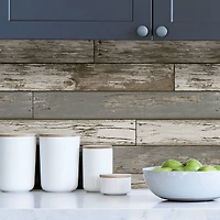 NuWallpaper Scrap Wood Beige Peel & Stick Wallpaper