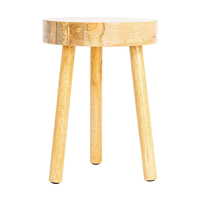 Hello Honey® Natural Round Mango Wood Stool