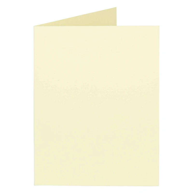JAM Paper A2 Light Yellow Blank Foldover Cards