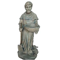 Santa's Workshop 29" Cold Cast St. Fiacre Statue