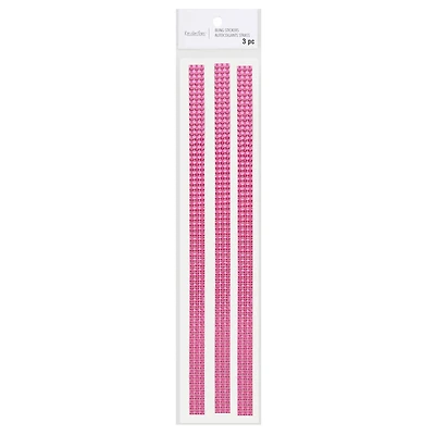 12 Packs: 3 ct. (36 total) Hot Pink Border Bling Stickers by Recollections™
