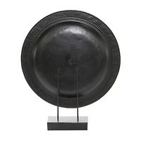 29.5" Copper Metal Round Charger Plate Sculpture