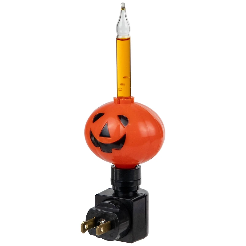 6.5" Jack-O-Lantern Halloween Bubble Night Light