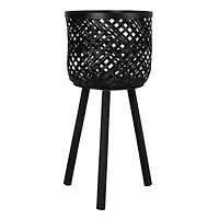 Hello Honey® Black Woven Bamboo Basket Set