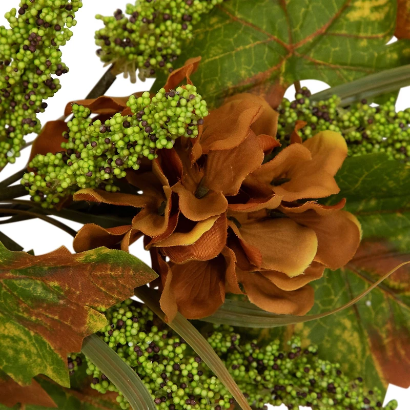5ft. Flowers with Wheat Artificial Fall Harvest Garland