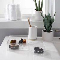 Simplify Small Square Clear Drawer Organizer