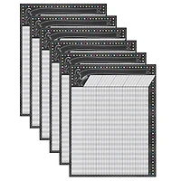 Teacher Created Resources Chalkboard Brights Incentive Chart, 6 Pack