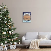 Stupell Industries Winter Hotel Christmas Festival Canvas Wall Art
