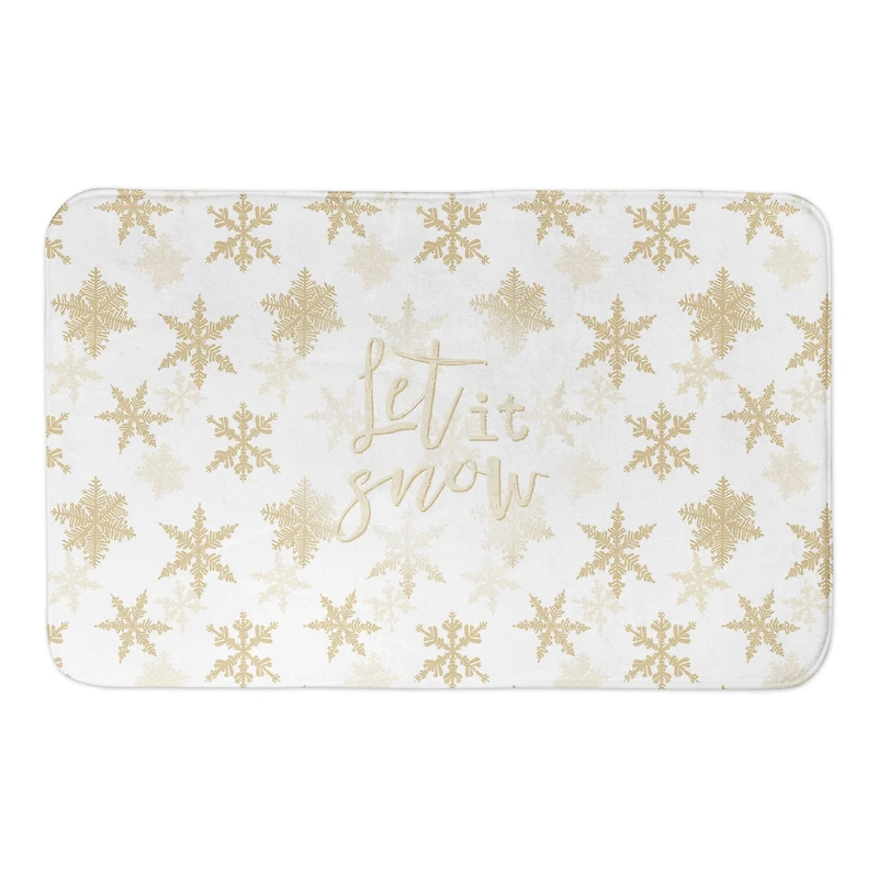 Let It Snow Bath Mat