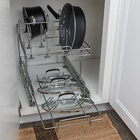 Household Essentials Glidez Cabinet Pot & Pan Lid Organizer