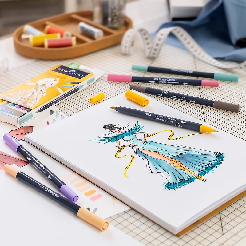 Faber-Castell® Goldfaber Sketch Fashion Dual Tip Alcohol Markers