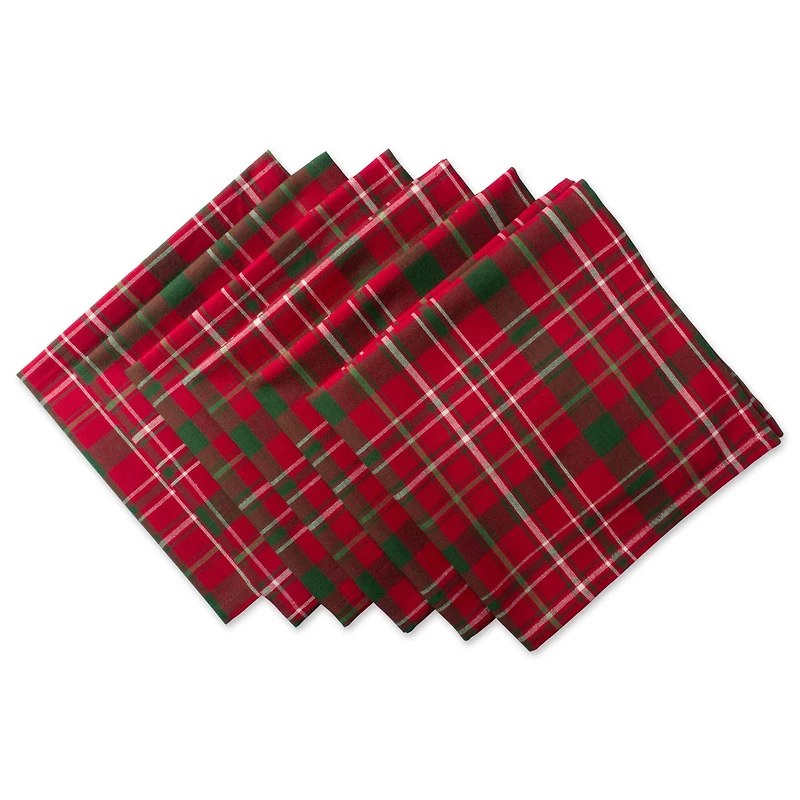 DII® Tartan Holly Plaid Napkin Set, 6ct.