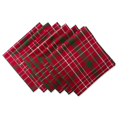 DII® Tartan Holly Plaid Napkin Set, 6ct. 